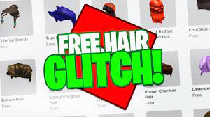 How To Get Every Hair In Roblox Free Hair Glitch Youtube