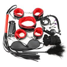 Adjustable SM Bondage 10 Pieces Kit BDSM Set Body Harness Erotic Sex Toy  for Couples Sex Handcuffs Leather Whip Fetish Play