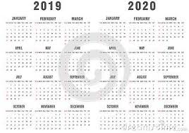 Gray And White 2019 2020 Calendar The Week Starts On Sunday Sunday Holidays Are Marked With Red Color Grey And White 2021 Calendar Calendar