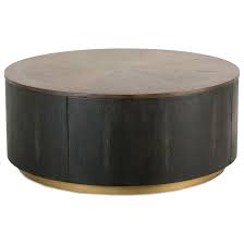 Show off your unique taste with the manor park modern eclectic faux shagreen coffee table in your den or living room. Rowe Spotlight Round Contemporary Coffee Table With Faux Shagreen Sides Belfort Furniture Cocktail Coffee Tables