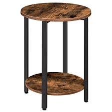 The mullally metal accent tables are priced at $149.99. Brown Accent Tables Round Small Tall Decorative Tables