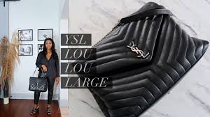 The simple lou bag is every minimalist fashionista's best friend. Ysl Large Loulou Review Youtube