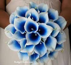Packages starting as low as $100 Love These Colors For A Tattoo Blue Calla Lily Bouquet Calla Lily Wedding Calla Lily Wedding Flowers Blue Wedding Bouquet