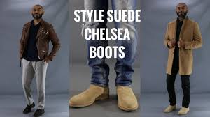 Whip out the chelsea boots when you're going to hit the pub with. How To Style Men S Suede Chelsea Boots How To Wear Men S Suede Chelsea Boots Youtube