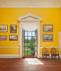 View all of the items in the ty montecello collection. Thomas Jefferson Monticello 1768 1809 Dining Room Bedroom Addition Yellow Interior House In The Woods