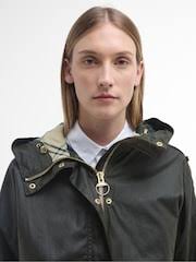 Buy Barbour® Olive Green Inez Short Boxy Wax Jacket from the Next UK online  shop