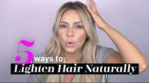 It's even better if you can let it sit overnight (just remember to put a towel over your pillow so you don't stain your pillowcase!). Diy 5 Ways To Lighten Blonde Hair Naturally Youtube