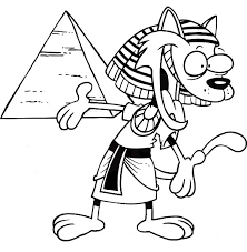 Color online with this game to color cultures coloring pages and you will be able to share and to create your own gallery online. Cartoon Of Egyptian Cat And Pyramid Coloring Page Coloring Sky Coloring Pages Egyptian Cat Coloring Pictures