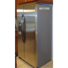 *always measure item to be covered first to ensure a proper fit* softmetal is installed without additional adhesive. Refrigerator Side Panels Frigo Design