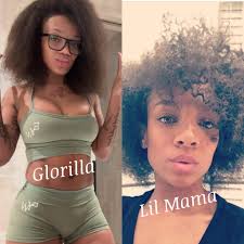 Glorilla and Lil Mama resemblance