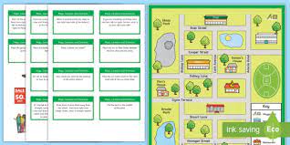 Here is a free giving directions game to play with elementary students. Online Map Direction Games For Kids Primary Geography