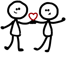Se pensate che possano piacere a chi le riceverà, ecco allora tante immagini di sposi e spose stilizzate per una dedica speciale. Figura Stilizzata Uomo Donna Amore Cuore Freddo Maglietta Uomo Spreadshirt