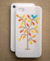 Using phone case's perforations as a guide, create a row of diagonal lines, then stitch back over the row, making xs. 10 Awesome Diy Phone Case Ideas For Your Kids Devices Cross Stitch Diy Phone Case Cross Stitch Patterns