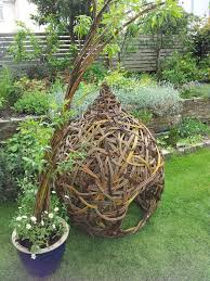 Willow Playhouse Garten Weiden Flechten Gartenkunst