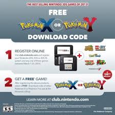 Buy Nintendo 2ds 3ds Or 3ds Xl And Get Pokemon X Or Y Free