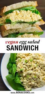 Vegan Egg Salad Sandwich Recipe Vegan Lunch Recipes Easy Vegan Lunch Vegan Eggs