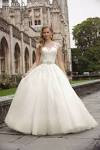 Simple White Gown With Sleeves
