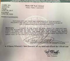 You must file an application with the new jersey division of revenue and enterprise services (dores) and pay the filing fee of $25 (plus a convenience fee of $5 if filing online). Public Notary Of Nj Commissioner Posts Facebook