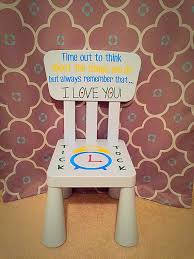 Silla De Tiempo Fuera Para Ninos Por Mockingbirdcottage2 En Etsy Time Out Chair Diy Kids Furniture Vintage Painted Furniture