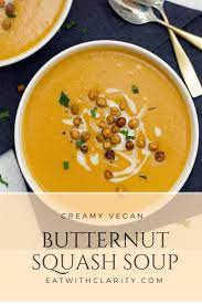 Vegan Roasted Butternut Squash Soup Recipe Butternut Squash Soup Healthy Soup Recipes Vegan Butternut Squash Soup