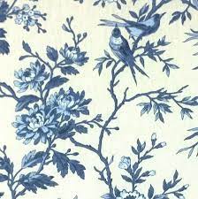 Stoffe meterware bieten eine welt voller farben. Br Br Franzosischer Vorhangstoff Plaisir Bleu Meterware 280 Cm Breit Tapeten Stoffe Gardinen Im Engl Sch With Images Floral Fabric Beautiful Curtains Swedish Style