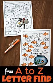 You can have students trace the letters of each word as . Free A To Z Letter Find Worksheets
