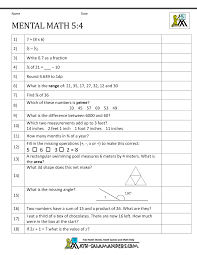 No matter how simple the math problem is, just seeing numbers and equations could send many people running for the hills. Mental Math 5th Grade Mental Maths Tests Mental Maths Worksheets Math Worksheet