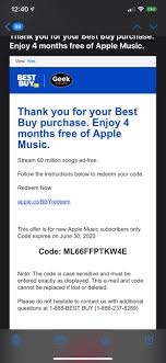 Free 4 Month Trial Code Applemusic