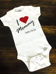 I Love Mommy Onesie Funny Baby Onesie Mommy Loves Me Etsy Funny Baby Onesies Funny Onesies Baby Girl Onesies
