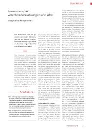 Zusammenspiel Von Nierenerkrankungen Und Alter Rosenfluh Ch