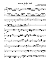 Megalo Strike Back Violin Solo Sheet Music For Violin Solo Download And Print In Pdf Or Midi Free Sheet Music For Megalo Strike Back By Toby Fox Soundtrack Musescore Com