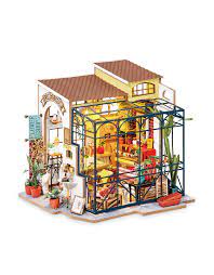 Dream big house diy dollhouse english instruction. Diy Miniature House Kit Emily S Flower Shop Home