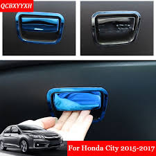 Car Styling 1pcs Lot Interior Toolbox Handle Stickers Decoration Trims Frame Sequins For Honda City 2015 201 Sticker Decor Car Accessories Interior Accessories