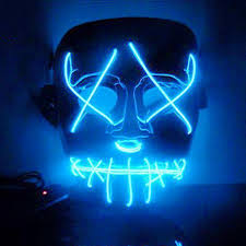 Make sure all hair is out of the mask. Led Mask Light Up Funny Mask From The Purge Election Year For Festival Cosplay Halloween Costume Party Masks Ship Us Buy At A Low Prices On Joom E Commerce Platform