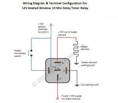 12v Universal Heated Rear Window Timer Relay 10 Min Delay Timer Relay Diagram