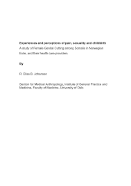 The practice and its prevention / london, uk : Pdf Experiences And Perceptions Of Pain Sexuality And Childbirth A Study Of Female Genital Cutting Among Somalis In Norwegian Exile And Their Health Care Providers