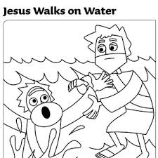 Here is a clip of the catch of fish and the call of simon peter. Jesus Walks On Water Coloring Page