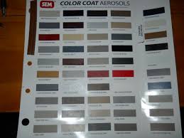 Sem Leather Paint Color Chart