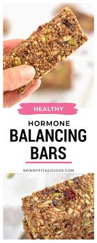 Hormone Balancing Bars Vegan Gf Low Cal Skinny Fitalicious In 2020 Granola Bar Recipe Healthy Hashimotos Disease Recipes Healthy Hormones