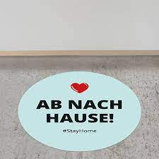 Nach hause easily trips up german learners, but it doesn't have to trip you up if you use the tips below. Aufkleber Rund Ab Nach Hause Broschueren Kleinauflagen De