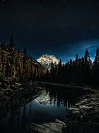 Fondos de pantalla invierno cielo espana paisajes. Fondo De Pantalla De Lago De Noche Wallery