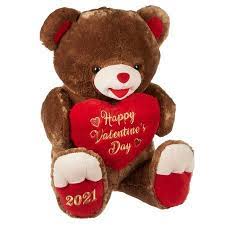 Way To Celebrate Valentine Jumbo Sweetheart Teddy Brown Walmart Com In 2021 Teddy Bear Gifts Teddy Teddy Bear Plush
