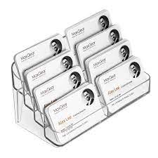 What you put your business cards in is just as important as the attire that you wear and the resume that is in your hand. Maxgear Acrylic Business Card Holder For Desk Multiple Business Card Holders Business Card Stand Business Card Display Holder Clear Plastic Business Card Holder Display Office 8 Pocket Buy Online In Antigua And