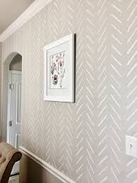 Use spray adhesive to attach the stencil to your wall, including any floating pieces. Herringbone Simple Large Wall Stencil Wall Decal Etsy Large Wall Stencil Herringbone Wall Easy Wall Stencil