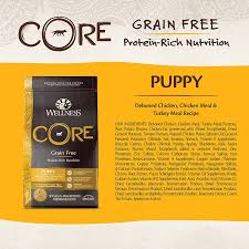 Wellness Core Grain Free Puppy Chicken Turkey Recipe Dry Dog Food 4 Lb Bag
