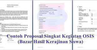 Contoh Proposal Bazar Makanan Di Sekolah Berbagi Contoh Proposal