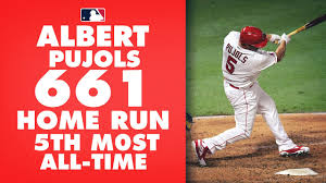 Watch the emotional return of future hof and former cardianls legend albert pujols as he comes back to st. Albert Pujols Hits 661 Career Home Run To Pass Willie Mays For 5th All Time Youtube