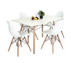P n homewares table de salle a manger lorenzo et 4 chaises ensemble recent et moderne de cuisine scandinave chaises blanches noires et. Ensemble Table A Manger Rectangulaire 110 70 Et 4 Chaises Scandinave Blanc Bois Ensemble Table Et Chaises But