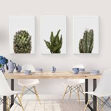 Dining room decor set wall art for kitchen wine glasses artwork canvas wall decor framed living room picture decoration cuadros para comedor 4 piece sets (c, 16x24inchx4pcs) 5.0 out of 5 stars 1 $69.90 $ 69. Minimalist Greenery Canvas Painting Modern Large Wall Art Cactus Pictures For Living Dining Room Decor Posters And Prints Framed Painting Calligraphy Aliexpress