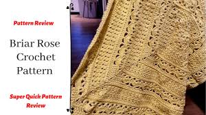 Briar rose is a fun and easy baby blanket crochet pattern that has been designed to work up to any size your little heart desires. Briar Rose Crochet Pattern Review Beginner Crochet Blankets Youtube